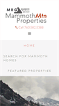Mobile Screenshot of mammothmtnproperties.com