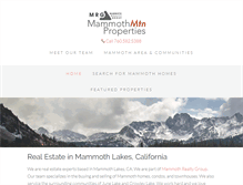Tablet Screenshot of mammothmtnproperties.com